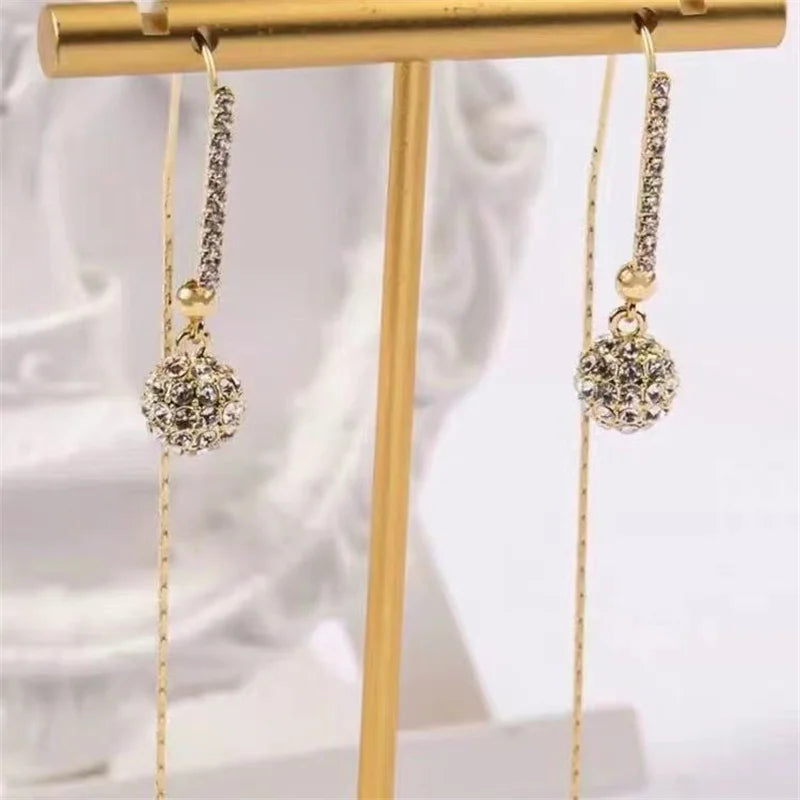 Women's Fashionable  DanburiteBall Pendant  Earrings