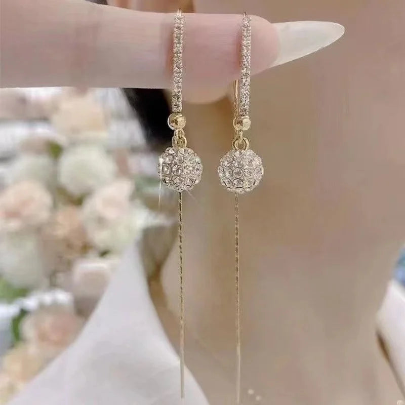 Women's Fashionable  DanburiteBall Pendant  Earrings